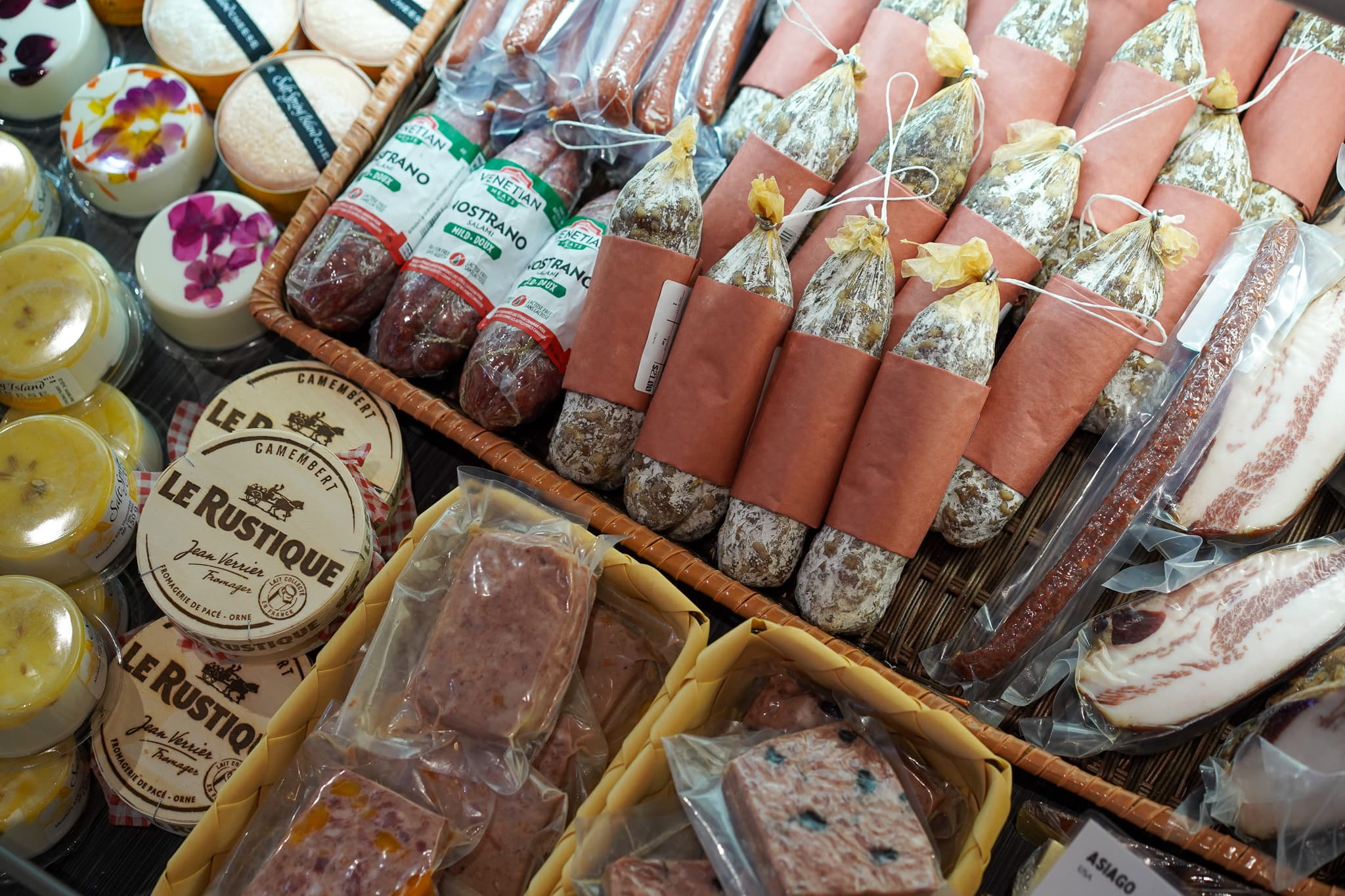 Imported packaged cured meats from Italy